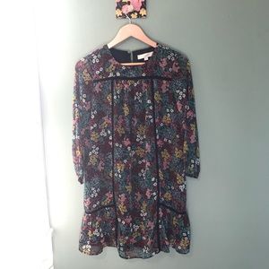 Ann Taylor loft Floral Print Dress Size S petites